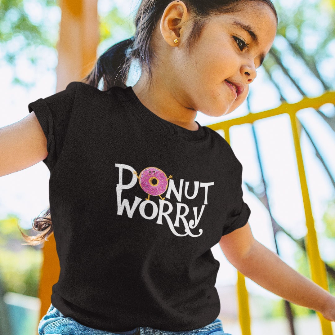 Donut Worry Cute Cartoon Kids T Shirt