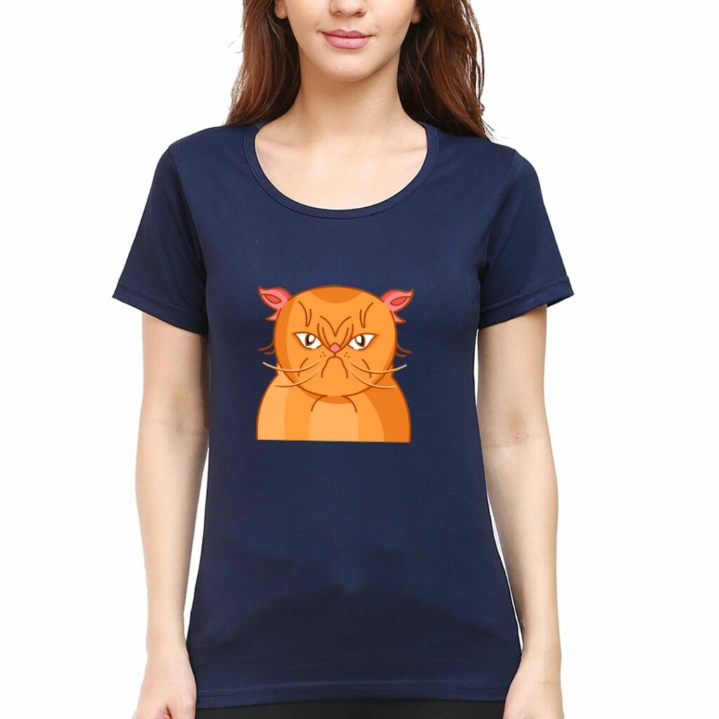 best cat lover tshirts for women available online in india angry cat swag swami article