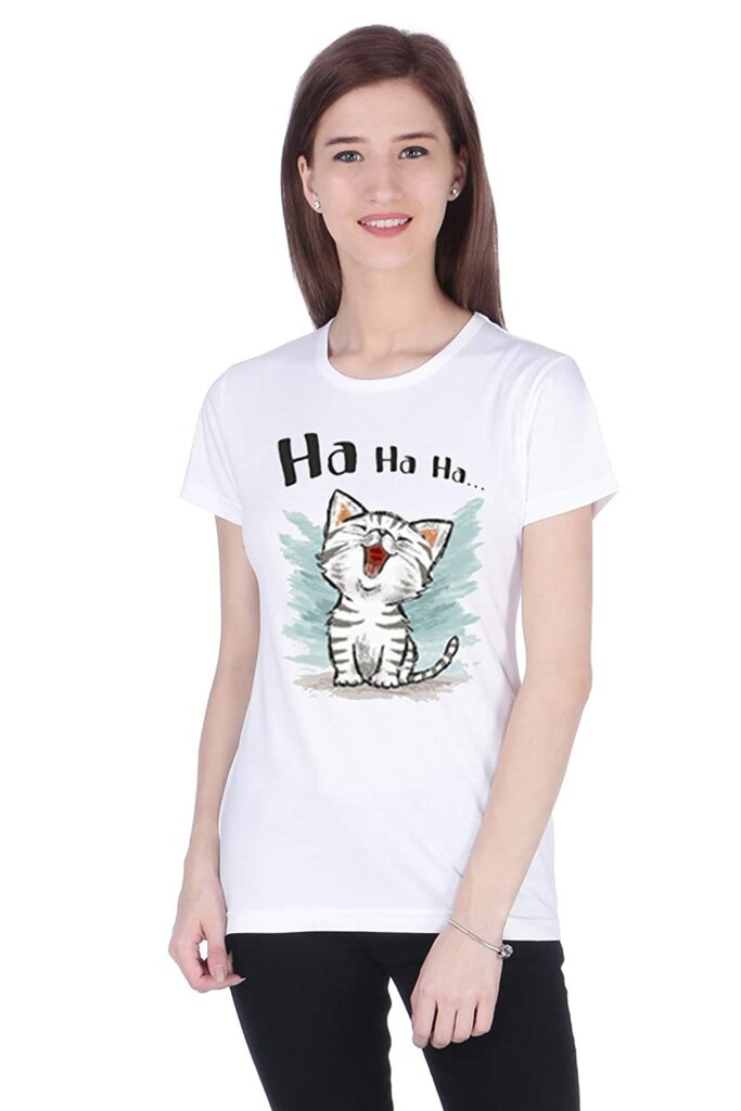 best cat lover tshirts for women available online in india cat ha ha ha swag swami article