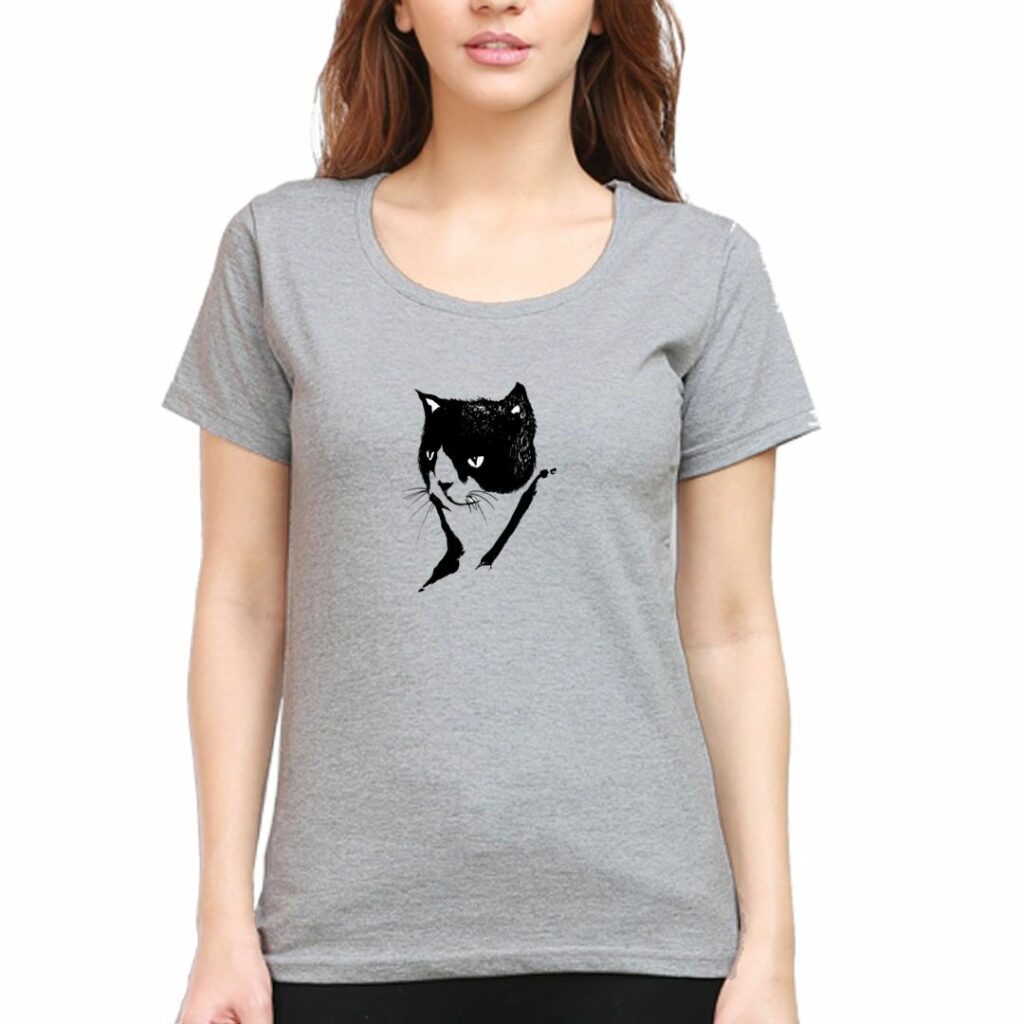 best cat lover tshirts for women available online in india cat sketch swag swami article