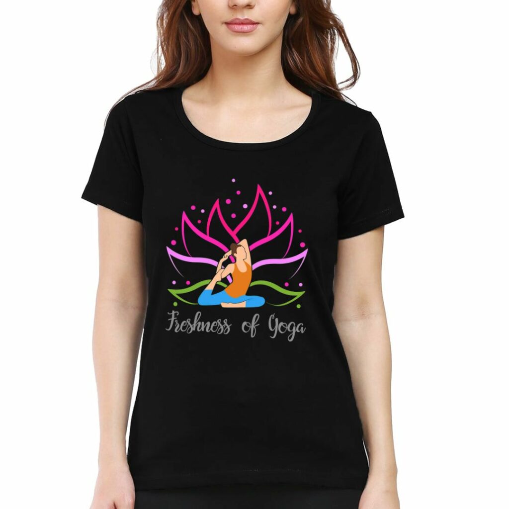 yoga t shirts for women freshness of yoga swag swami article