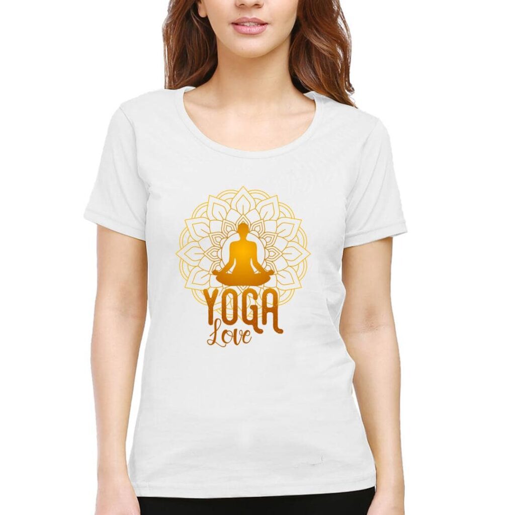 yoga t shirts for women yoga love swag swami article