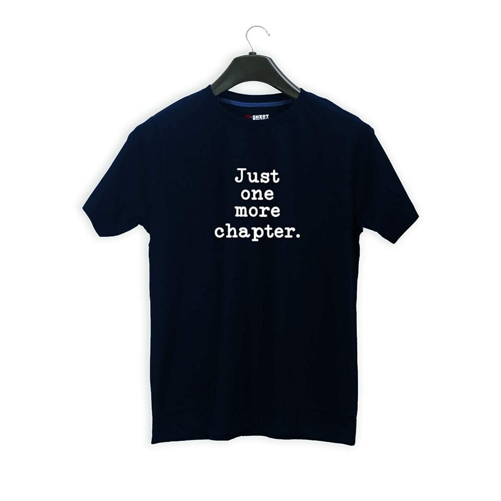 book lover t shirts available online in india just one more chapter swag swami article