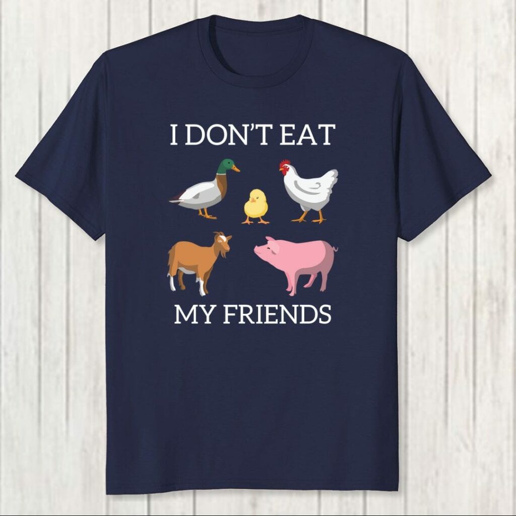 best vegan t shirts in india i dont eat my friends swag swami article