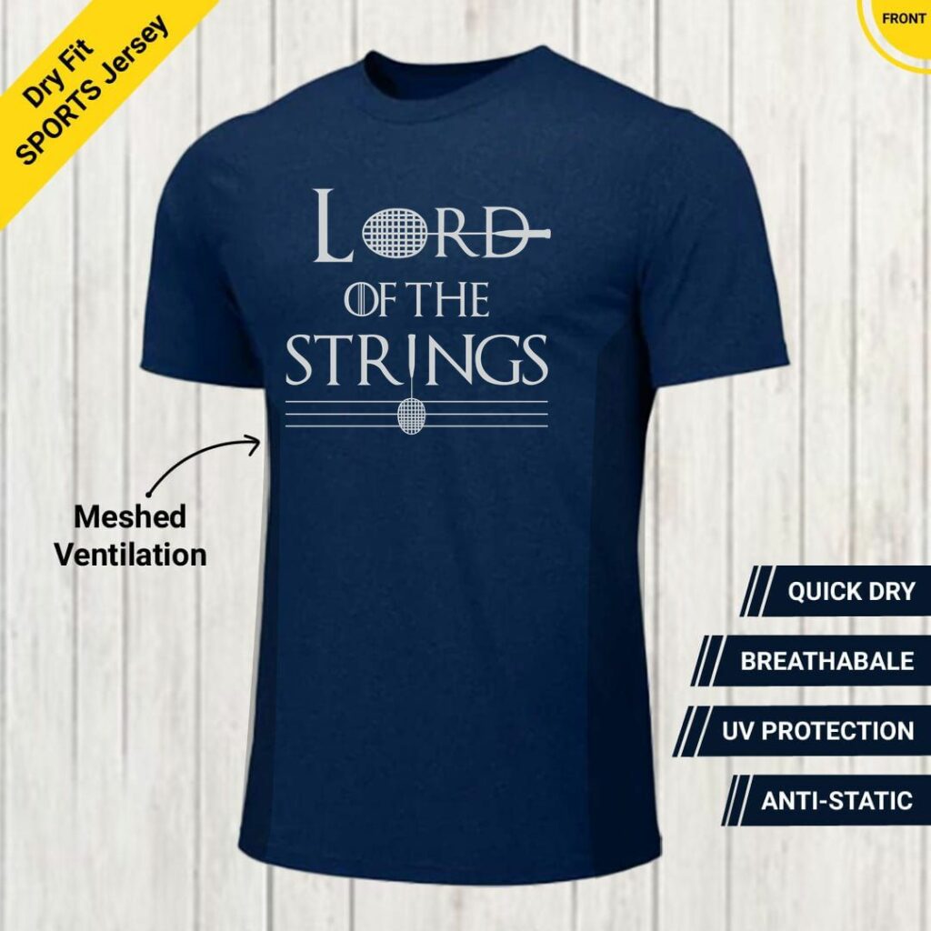lord of the strings dry fit t shirt swag swami